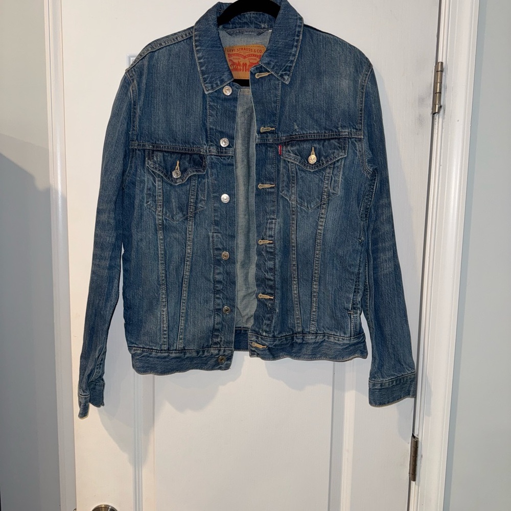 Levi's Blue Denim Jacket with Silver Button